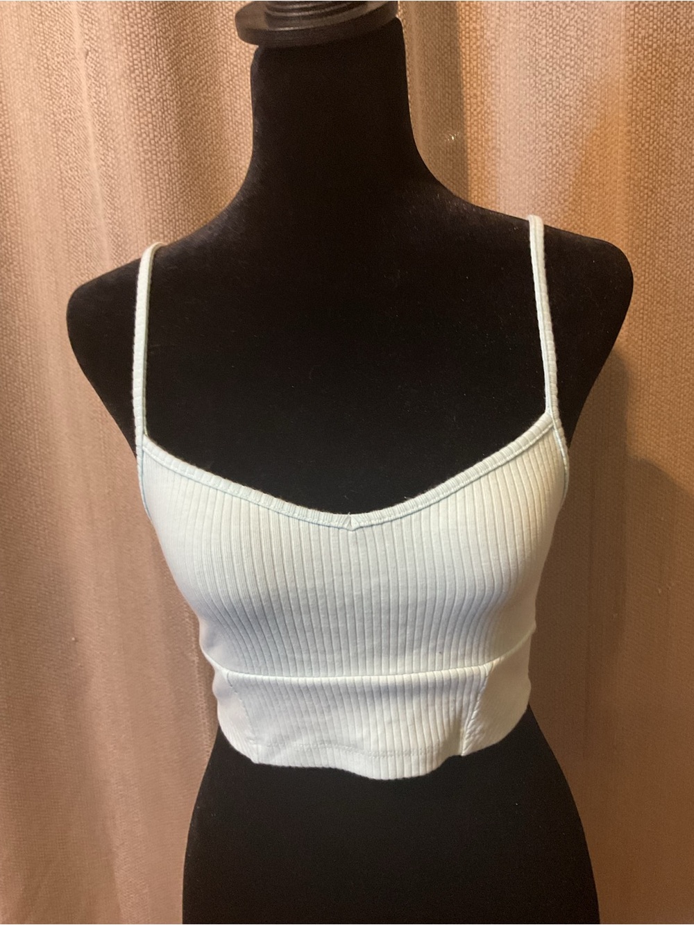 NWOT‎ American Eagle Outfitters Light Mint Ribbed Cropped Cami S